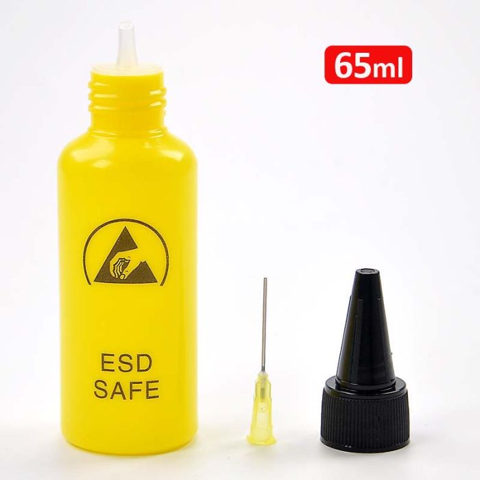 Ємність для флюсу і рідин TELIJIA TE-P4 ESD Save з дозатором 65 ml Yellow