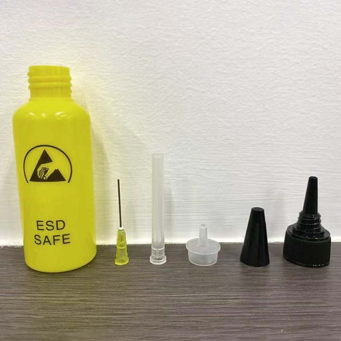 Ємність для флюсу і рідин TELIJIA TE-P4 ESD Save з дозатором 65 ml Yellow