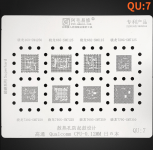 Трафарет BGA Amaoe QU:7 460-SM4250/665-SM6125/662-SM6115/720G-SM7125/730G-SM7150/750G-SM7225/765G-SM7250/775G-SM7350 CPU (0.12 mm)