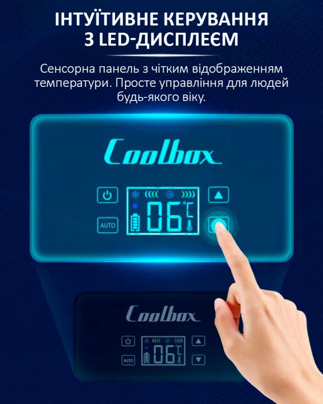 Медицинский портативный мини холодильник Coolbox CL-А08 для лекарств, инсулина / сумка / USB / 220V / 2xАКБ