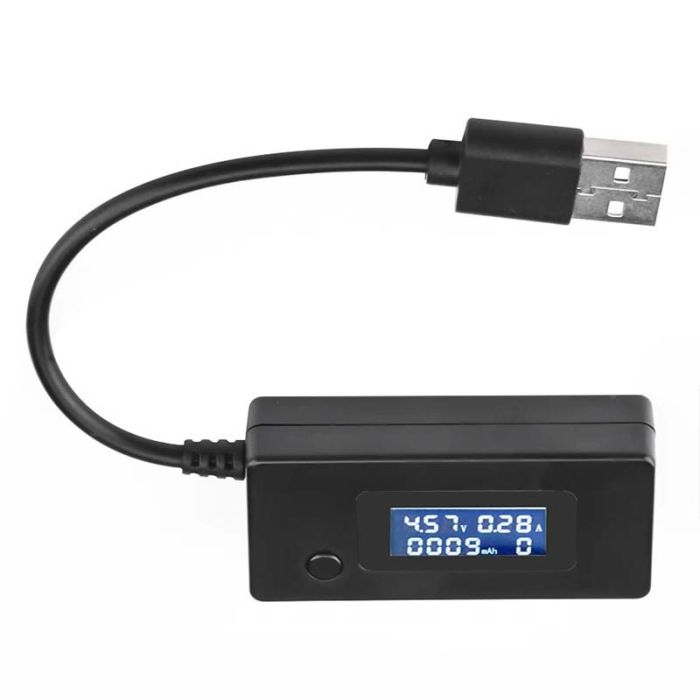 Багатофункціональний USB тестер KEWEISI KCX-017 струму напруги ємності Чорний