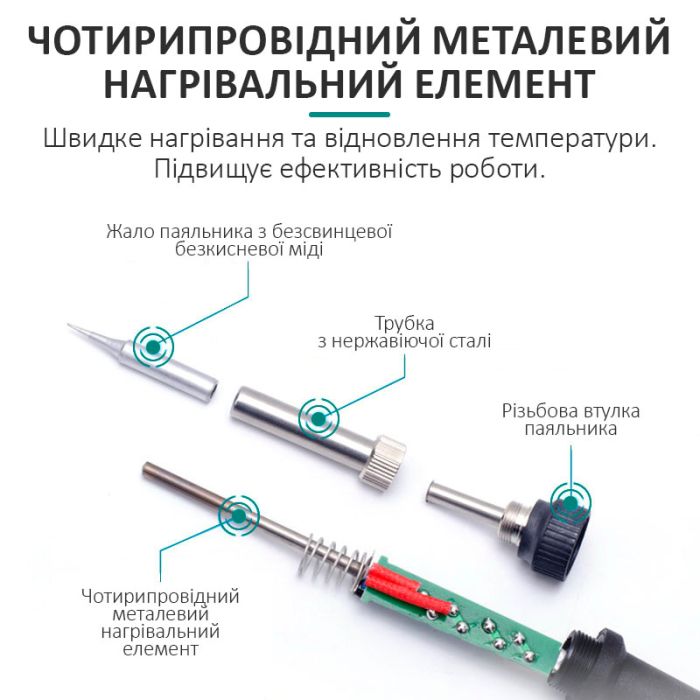 Паяльная станция 2 в 1 паяльник + фен QUICK 8686D+ 1350 Вт / 100-500°С / 50 л/мин