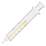 УЦЕНКА! Шприц стеклянный многоразовый (поршень стекло) 5 ml / брак литья