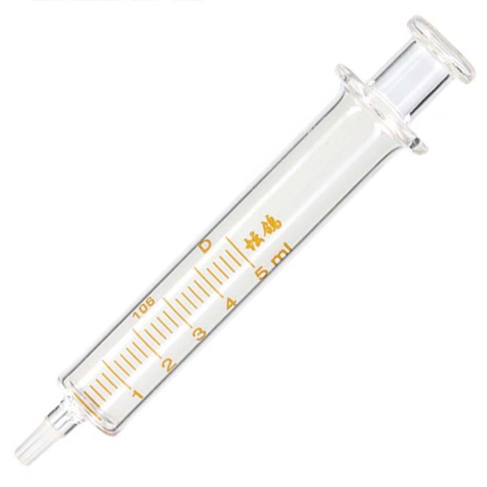УЦЕНКА! Шприц стеклянный многоразовый (поршень стекло) 5 ml / брак литья