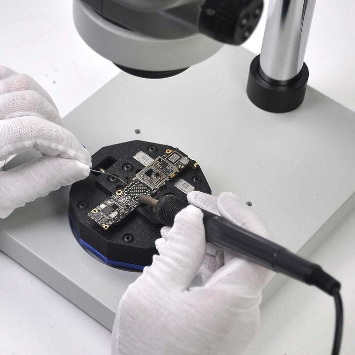 Держатель термостойкий TELIJIA TE-183 для ремонта плат, микросхем, BGA, поворотный 360°