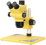 Микроскоп тринокулярный Relife RL-M6T Pro-B11 / 6.5X-65X / CTV 0,5X / подсветка / Желтый