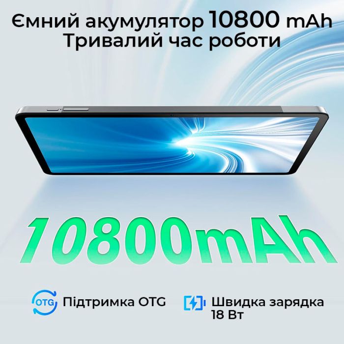 Планшет Doogee T20 Ultra / 12'' / 12+256GB / 4G 2-SIM / 8 ядер / Android 14 / 10800mAh Blue
