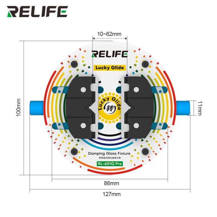 Держатель термостойкий RELIFE RL-601Q Pro для ремонта плат, микросхем, BGA, поворотный 360°
