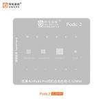 Трафарет BGA Amaoe Pods:2 универсальный для кейса Apple AirPods Pro (0.12 mm)