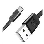 USB Кабель Usams Type-C U2 Flat 2A 1.2m Black