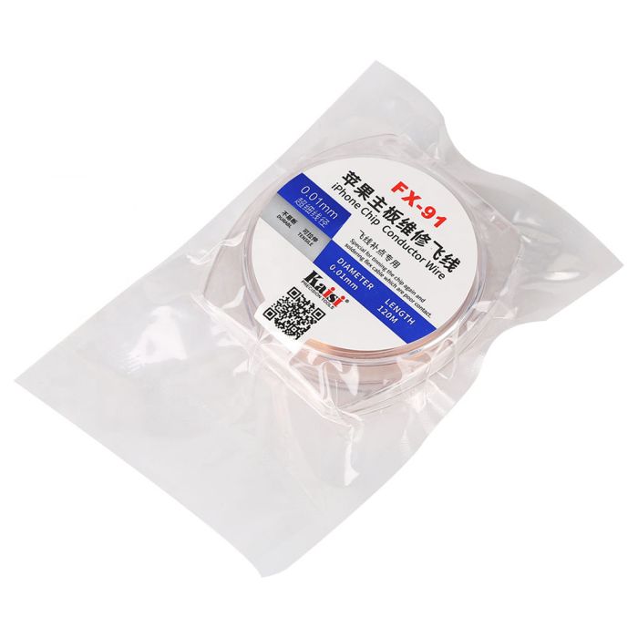 Дріт, нитка Kaisi FX-91 для монтажу перемичок / в котушці / D=0.01 mm / L=120 m
