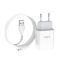 Сетевое зарядное устройство Hoco C73A  2.4A with MicroUSB cable White