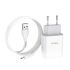 Сетевое зарядное устройство Hoco C73A  2.4A with MicroUSB cable White