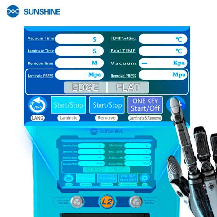 Вакуумний ламінатор автоклав Sunshine L2 / 7''/ вбудований насос / РК-дисплей / сенсорне керування