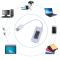 Многофункциональный USB тестер KEWEISI KCX-017 тока напряжения емкости Белый