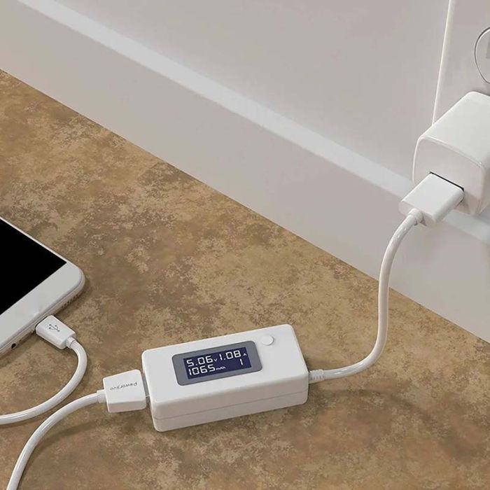 Многофункциональный USB тестер KEWEISI KCX-017 тока напряжения емкости Белый