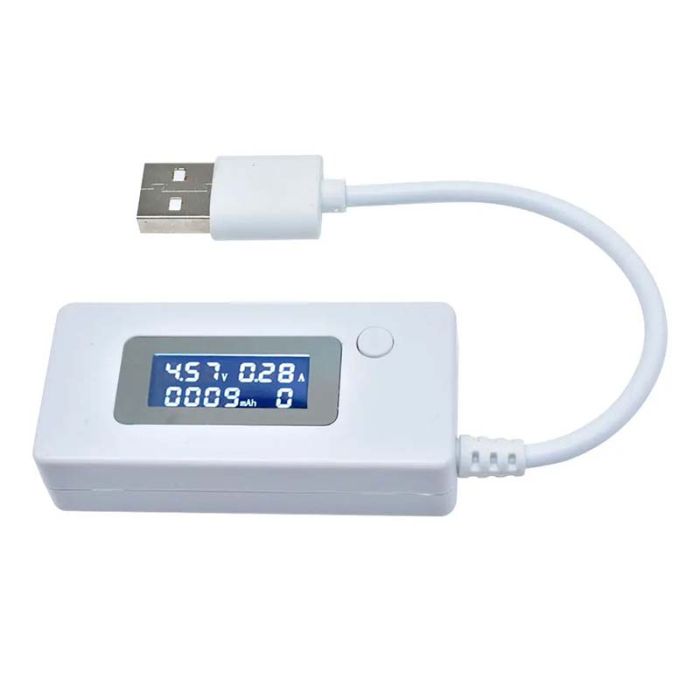 Багатофункціональний USB тестер KEWEISI KCX-017 струму напруги ємності Білий