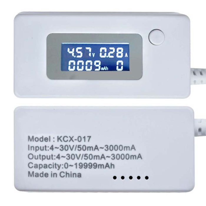 Многофункциональный USB тестер KEWEISI KCX-017 тока напряжения емкости Белый