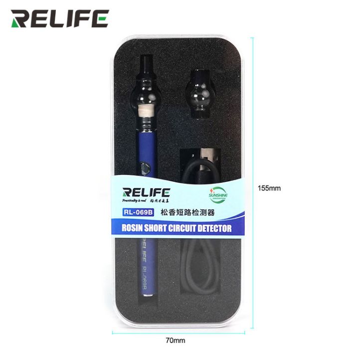 Детектор короткого замикання RELIFE RL-069B розпилювач парів каніфолі / USB 5В / Синій