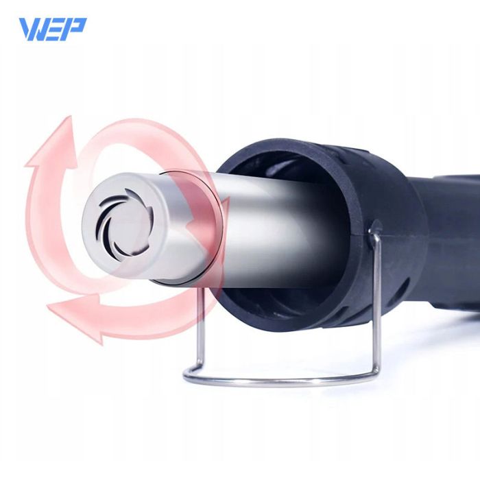 Термофен WEP 8858-IV / ЖК-дисплей / цифровая регулировка / компактный / 120 л/мин / 100 - 500°C / 700 Вт