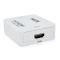 Конвертер Mini, HDMI to AV, ВИХІД 3RCA (мама) на ВХІД HDMI (мама), 720P/1080P, White