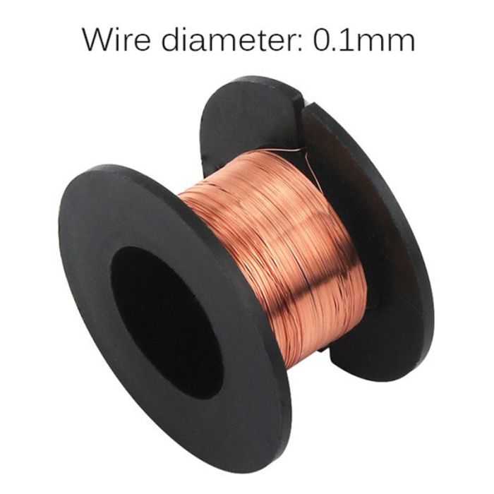 Проволока медная в катушке Hornking для монтажа перемычек / длина 10 м / D=0.10 mm