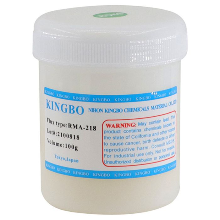 Флюс-паста KINGBO RMA-218 / без содержания галогенов / в банке 100г