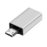 OTG переходник Micro-USB - USB 3.0 адаптер Серый
