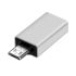 OTG переходник Micro-USB - USB 3.0 адаптер Серый