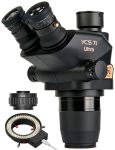 Микроскоп тринокулярный YCS 71 Ultra / 6.7X-45X / адаптер CTV 0.5X / LED подсветка / без штатива / Черный