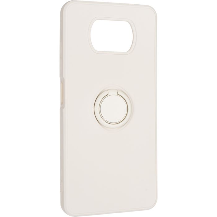 Gelius Ring Holder Case for Xiaomi Redmi 10c Ivory White