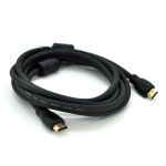 Кабель Ritar PL-HD347 HDMI-HDMI 19+1, Ultra HD 4Kx2K, 2160P, 2.0m, v2,0, OD-6.0mm, с фильтром, круглый Black, коннектор Gold, Пакет