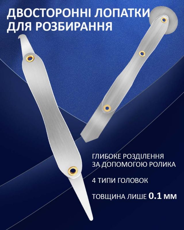 Набор лопаток TELIJIA TE-026 двусторонние, с роликом, для разборки корпусов, модулей, рамок