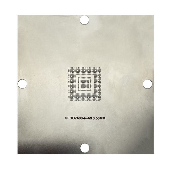 Трафарет BGA прямого нагрева GFGO7400-N-A3 (0.50 mm) 90 x 90 mm