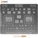 Трафарет BGA Amaoe U-IP10 IP14-A16/A15 для iPhone 14/14 Plus/14Pro/14PM все микросхемы (0.12) V8.0