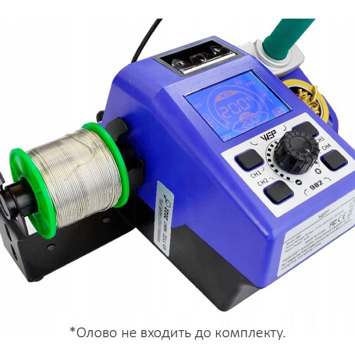 Паяльная станция прецизионная WEP 982 / паяльник C245 / 4 канала памяти / 90-450°C /120 Вт