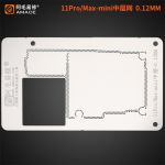 Трафарет BGA Amaoe PCB для iPhone 11 Pro / 11 Max для держателя плат MFix и магнита UBase  (0.12 mm)