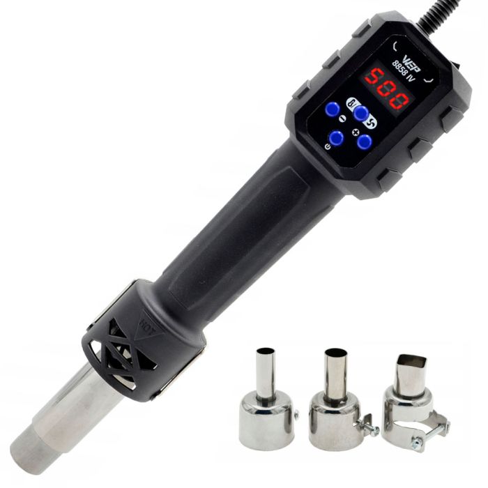 Термофен WEP 8858-IV / ЖК-дисплей / цифровая регулировка / компактный / 120 л/мин / 100 - 500°C / 700 Вт