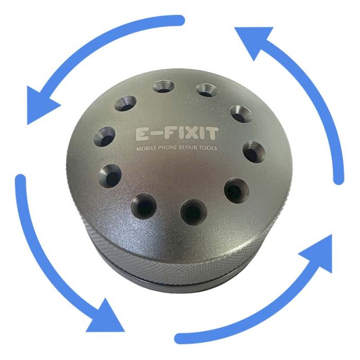Подставка для отверток, инструментов E-Fixit / вращение 360° / 10 отделений / Grey