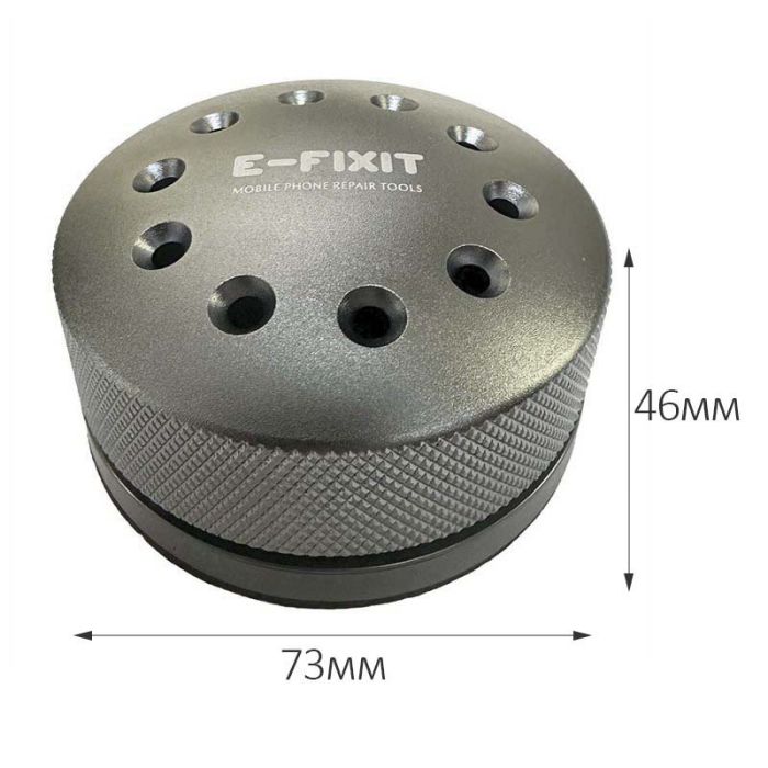 Подставка для отверток, инструментов E-Fixit / вращение 360° / 10 отделений / Grey