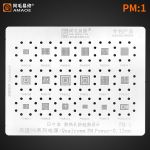 Трафарет BGA Amaoe для Qualcomm PM8018, PM8926, PM8996, PMI8996, PM8956, PM8941, PM8058, PM8916, PM8922, PM8921, PM8917, PM8953, PM8841, PM8909, PM8110, PM8004, PM8019, PM820EAD (PM1) (0,12 mm) 18в1