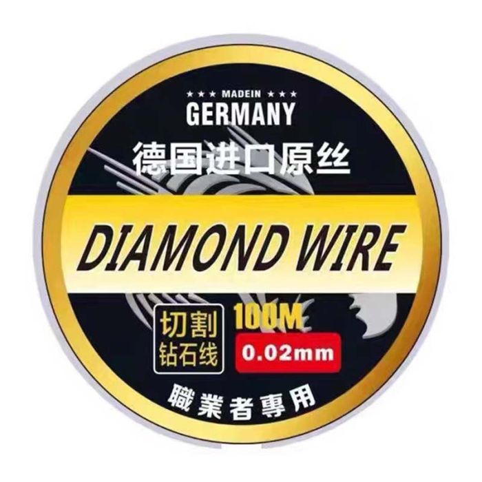 Проволока (струна) Diamond Wire для разделения дисплейных модулей 0.02 мм / 100м