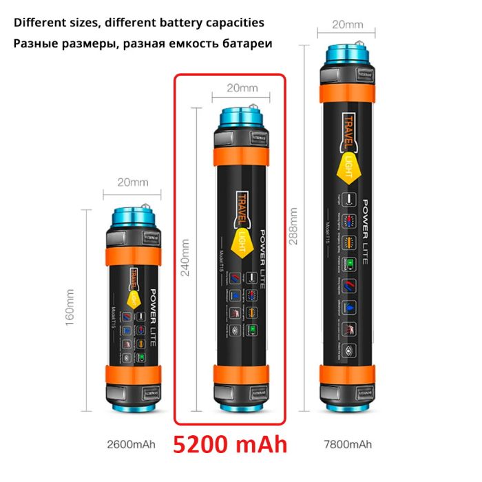 Фонарь кемпинговый PowerLite + Powerbank 5200 mAh IP68