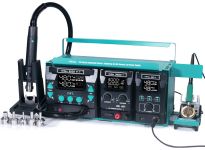 Ремонтный комплекс YIHUA 813 II / паяльник C245 / фен 1000W / блок питания 30V 5A / подставка под ноутбук