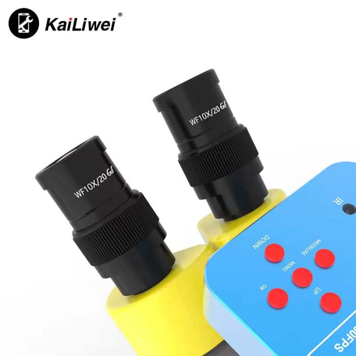 Микроскоп тринокулярный KaiLiwei K10HT-638-S008 / камера 38Мп 1080P / монитор HD 8" / 45X / HDMI / подсветка