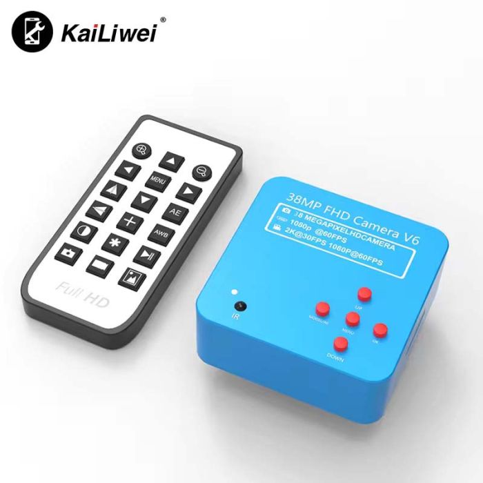 Микроскоп тринокулярный KaiLiwei K10HT-638-S008 / камера 38Мп 1080P / монитор HD 8" / 45X / HDMI / подсветка