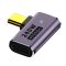 Переходник Type-C на Type-C OTG адаптер (папа-мама) USB 4.0, 40 Гб/с, 240Вт, 8K, угловой Тип 1