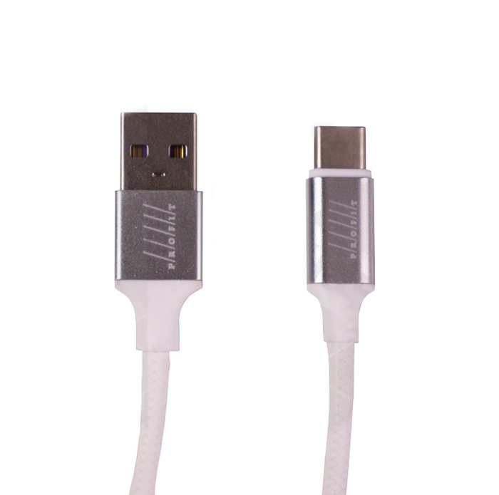 Кабель Profit QY-81 Type-C to Type-C 1m PD3A White