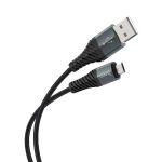 USB кабель Hoco X38 Micro 2.4A 1m чёрный