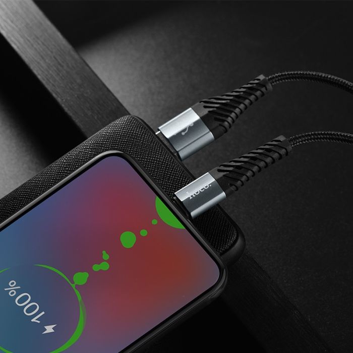 USB кабель Hoco X38 Micro 2.4A 1m чёрный